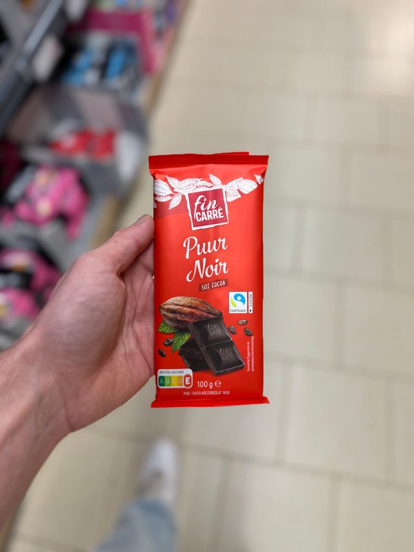 Fin carré chocolade