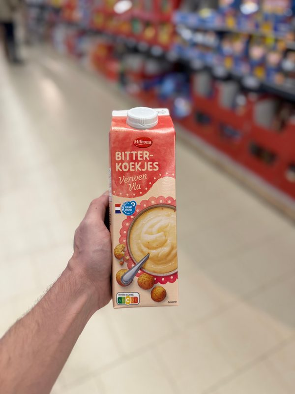 Bitterkoekjes Verwen Vla