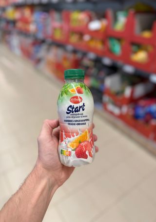 Ontbijtdrink Aardbei-Sinaasappel