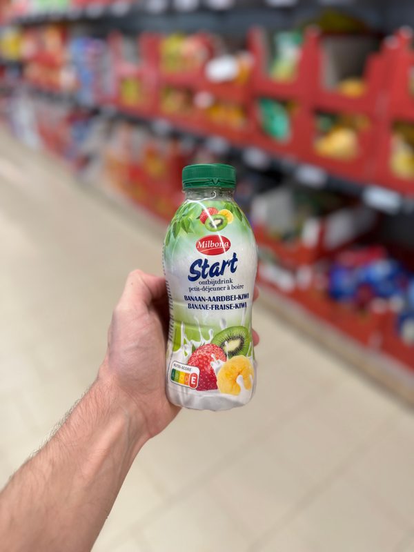 Ontbijtdrink Banaan-Aardbei-Kiwi