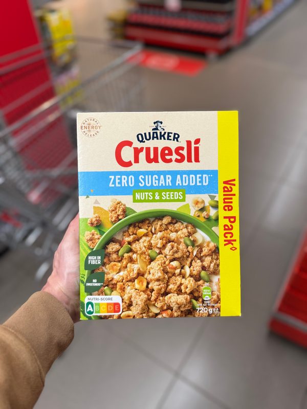 Cruesli Nuts & Seeds Zero Sugar Added 