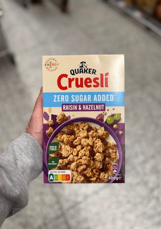 Cruesli Raisin & Hazelnut Zero Sugar Added