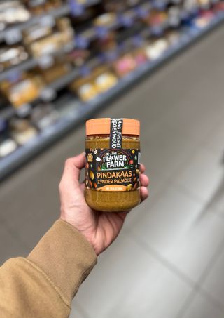 Pindakaas zonder Palmolie met Stukjes Pinda!