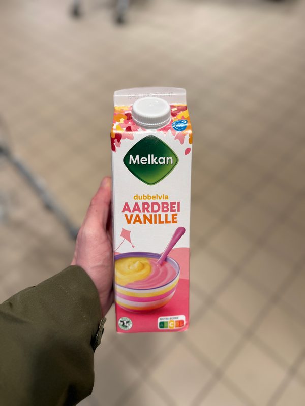 Dubbelvla Aardbei Vanille