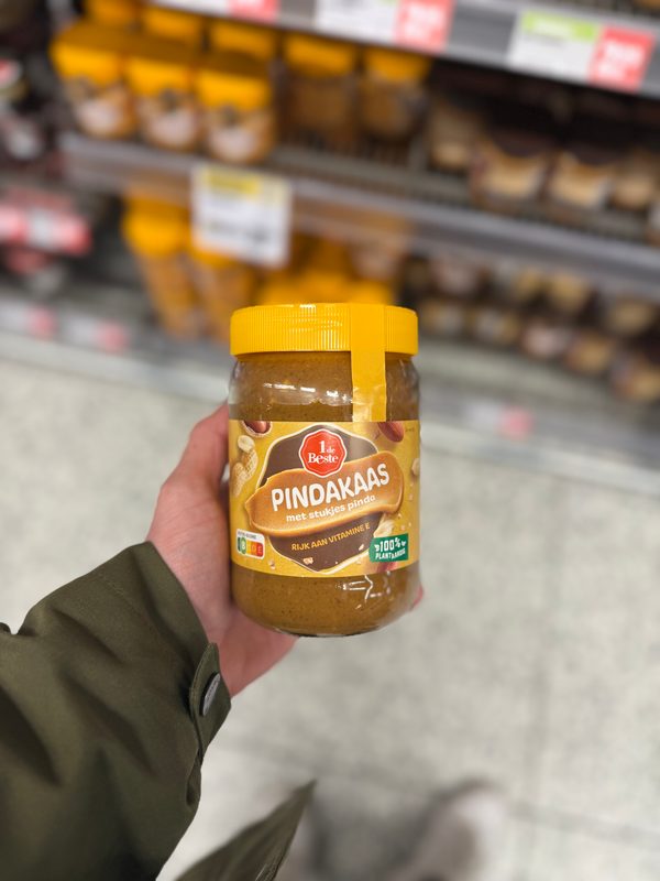 Pindakaas met Stukje pinda
