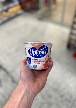 Magere Kwark met Magere Yoghurt Aardbei