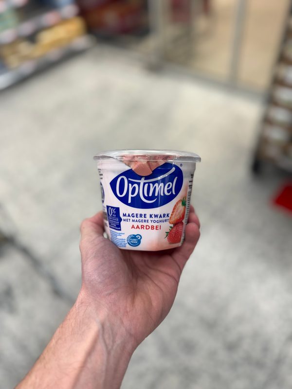 Magere Kwark met Magere Yoghurt Aardbei