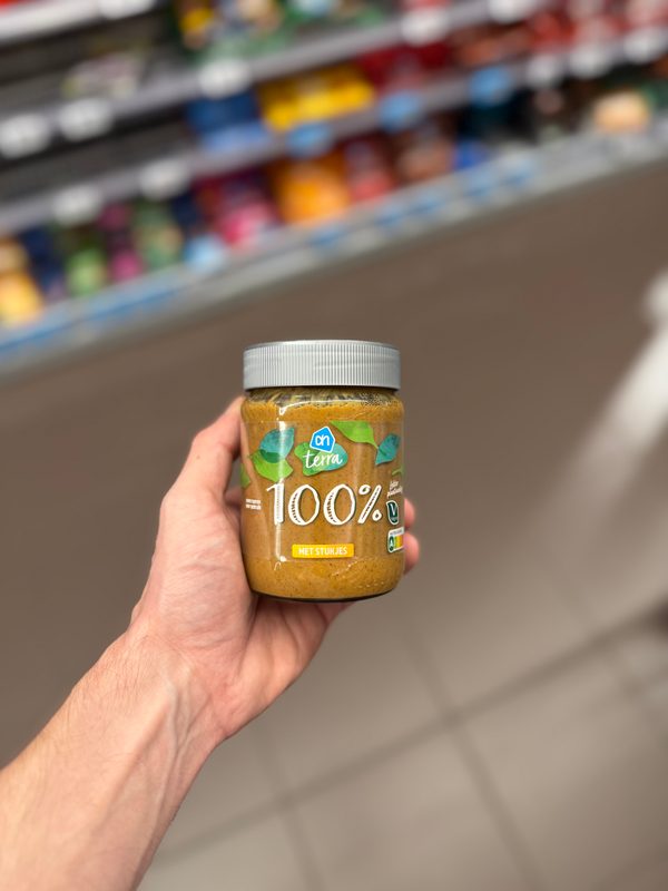 100% Pindakaas met Stukjes