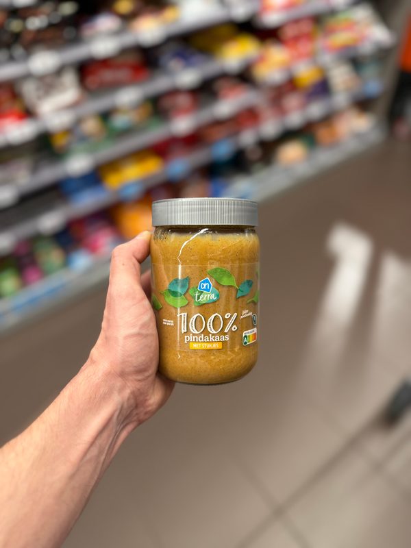 100% Pindakaas met Stukjes
