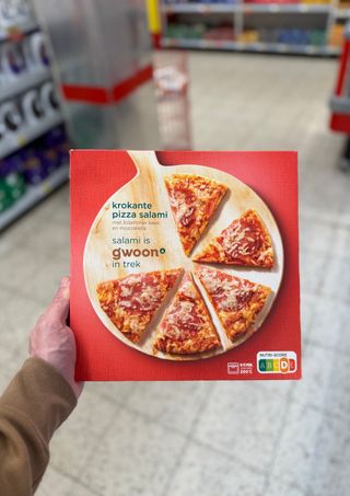 Krokante Pizza Salami