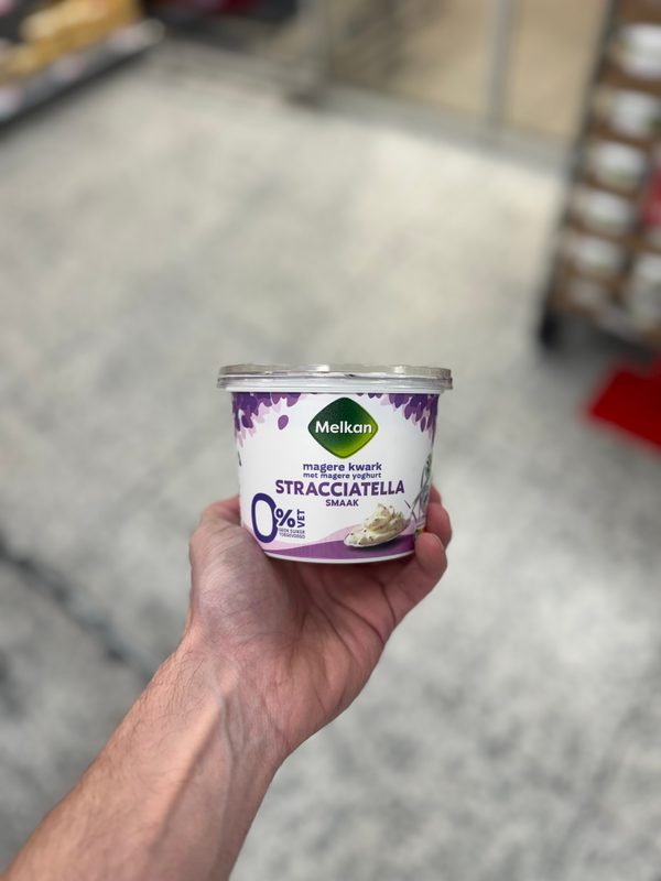 Magere Kwark met Magere Yoghurt Stracciatella Smaak