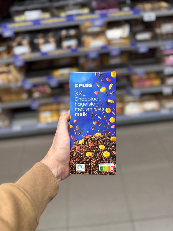 XXL Chocolade Hagelslag met Smiley's Melk